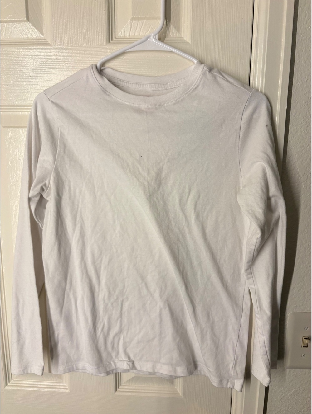 Cat & Jack womens Long Sleeve White T-Shirt XL